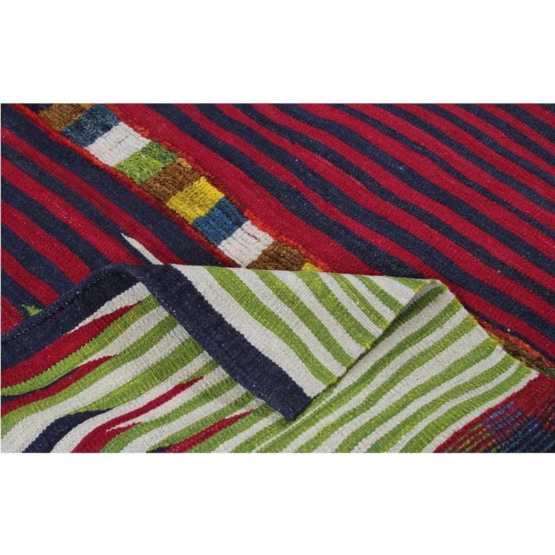 Handwoven Scandinavian Style Kilim Area Rug - 4'7" * 5'10'' - 6