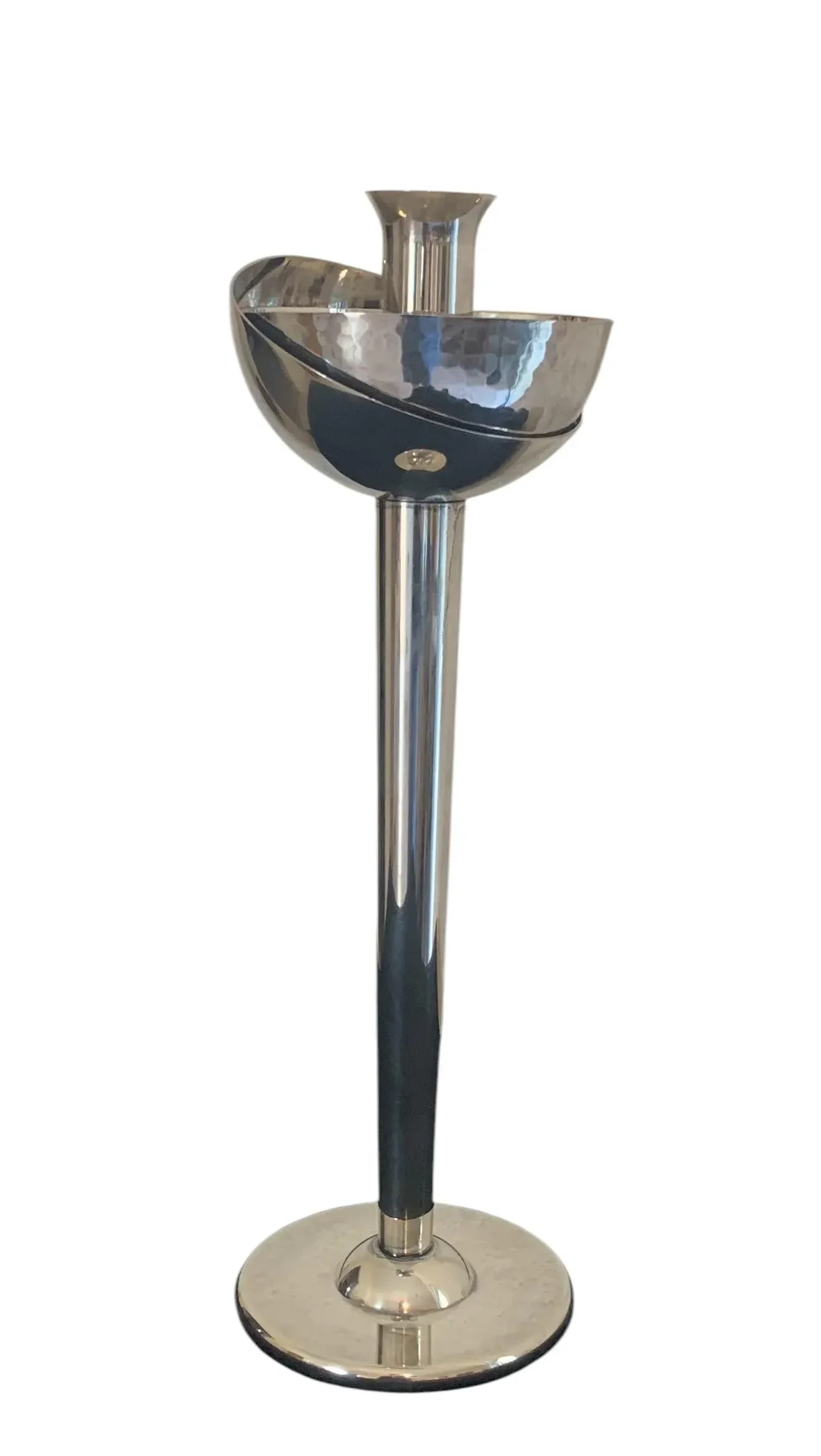 1980s Swid Powell & David Palterer Silverplate Candlestick - 3
