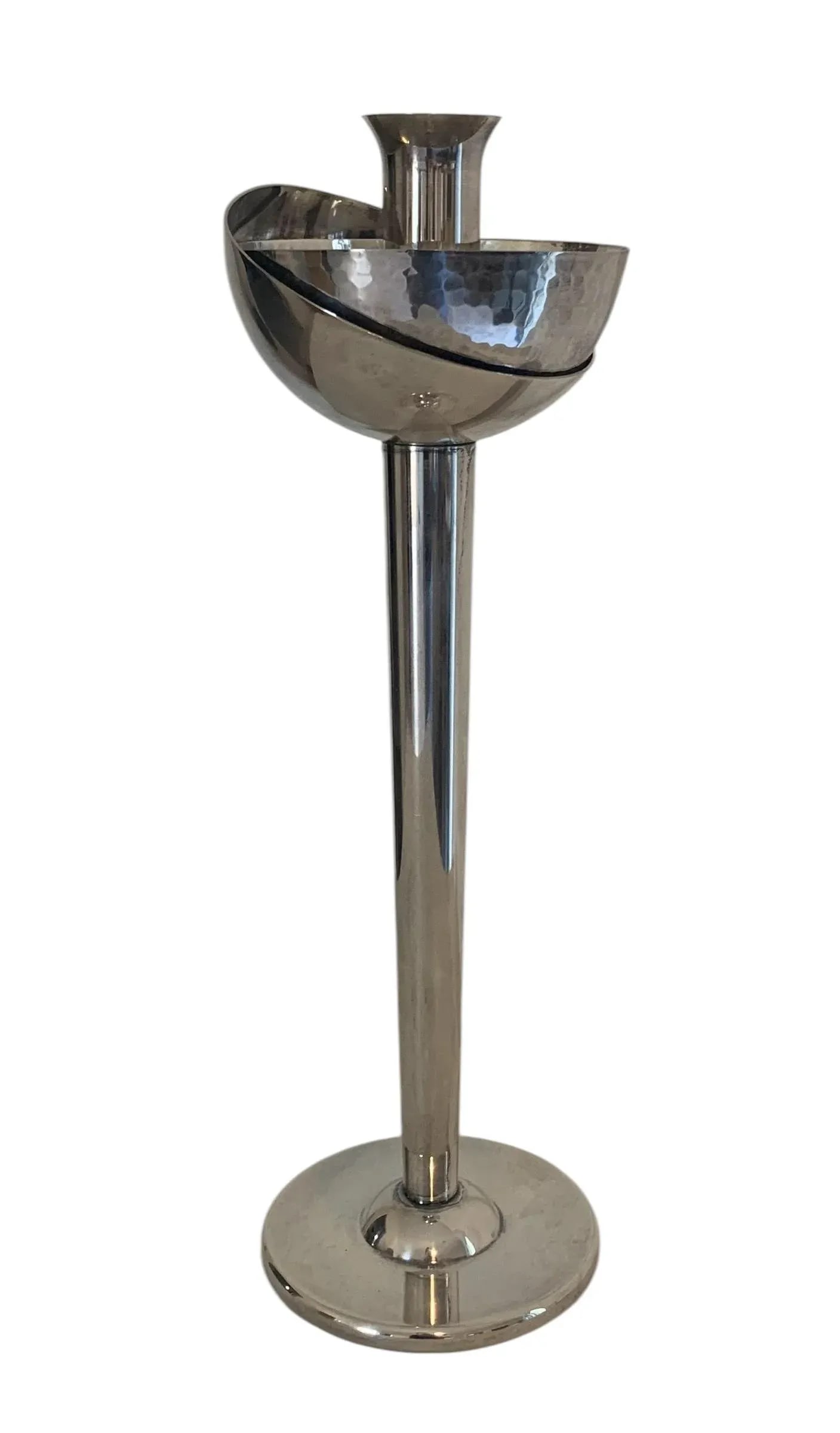 1980s Swid Powell & David Palterer Silverplate Candlestick - 8