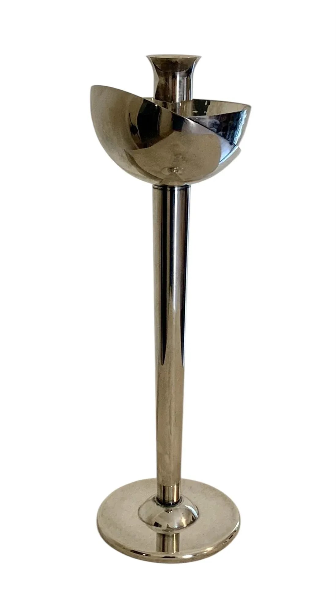 1980s Swid Powell & David Palterer Silverplate Candlestick - 9