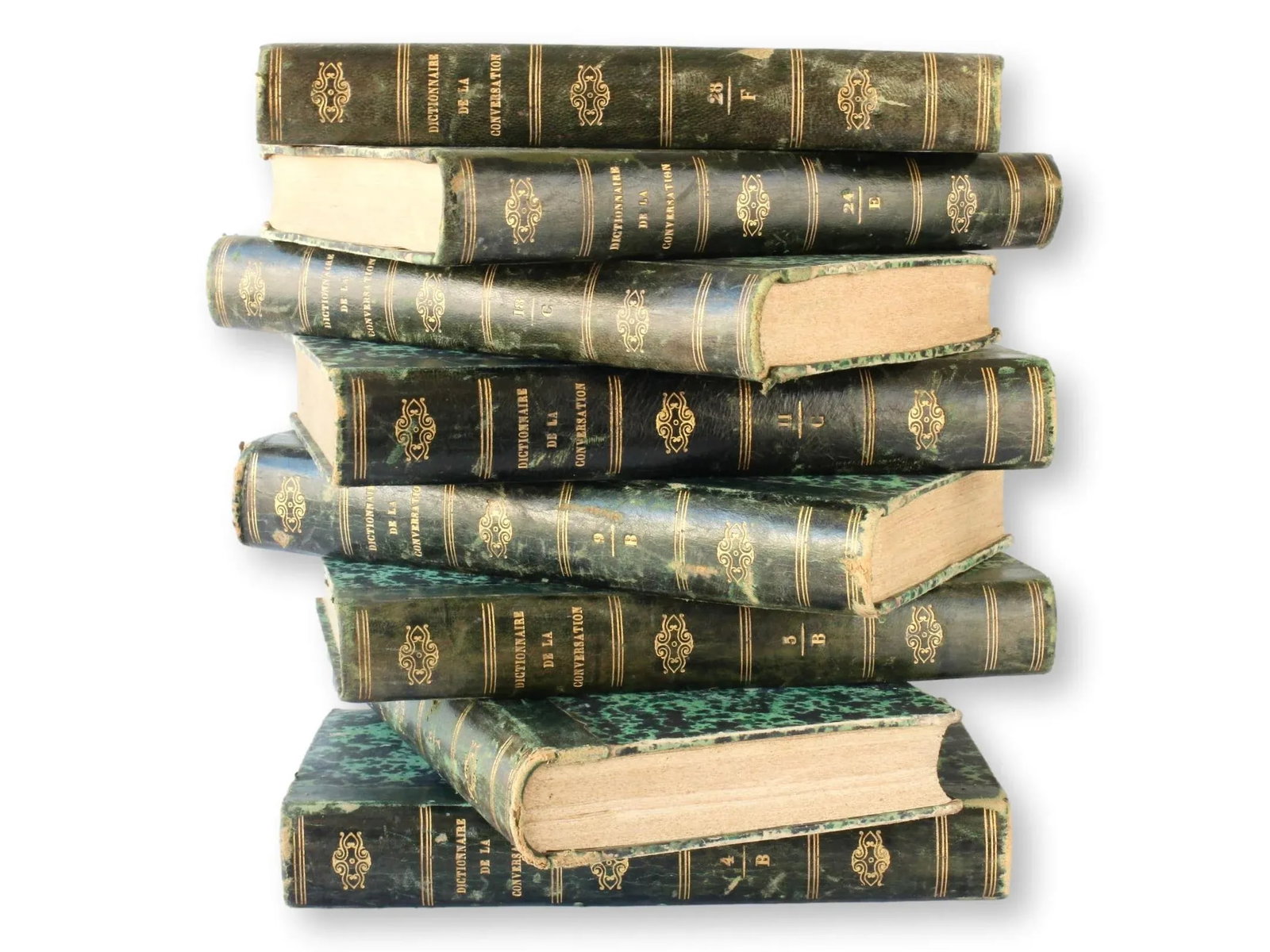 1833 French "Dictionnaire De La Conversation Et De La Lecture" Books, Set of 8 - 3