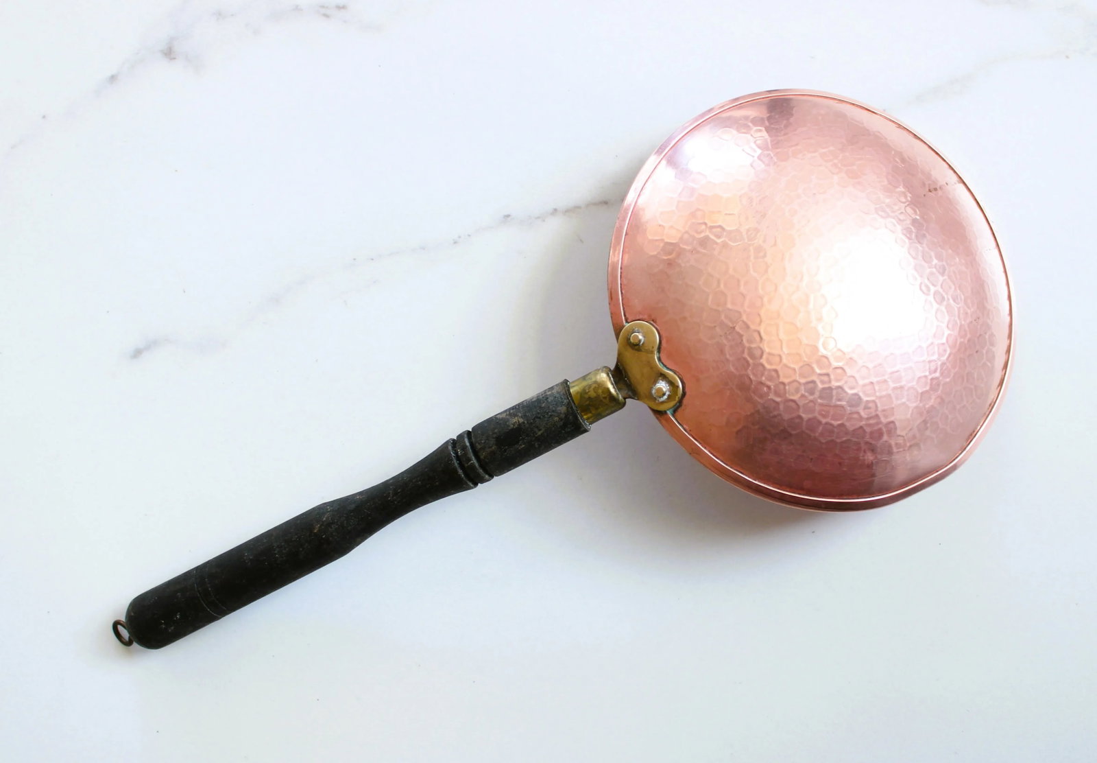 Antique French Handmade Copper Chef's Utensils S/2 - 5