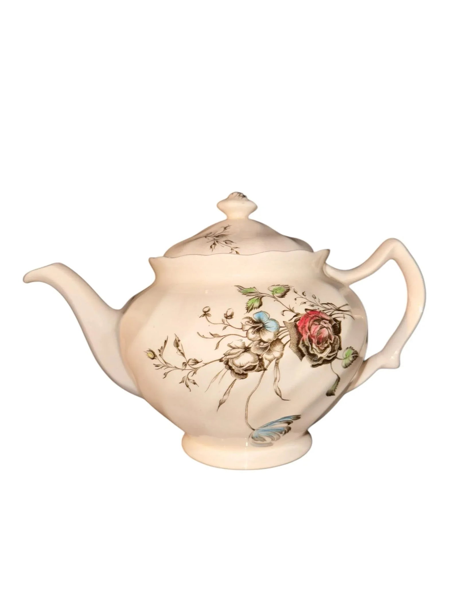 1960s Vintage 'Day in June' Floral Teapot by Johnson Bros. - 3