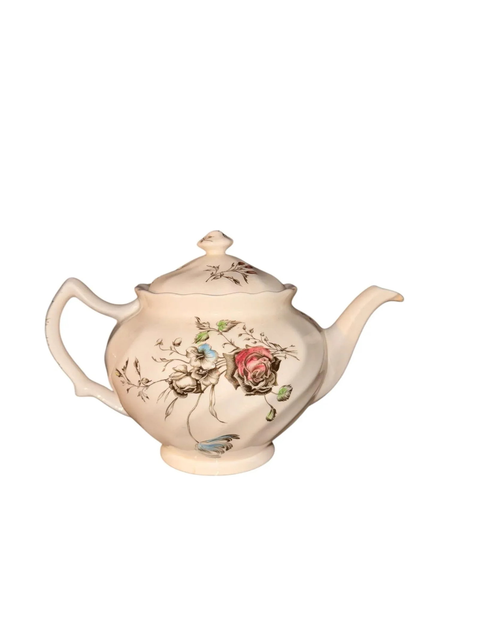 1960s Vintage 'Day in June' Floral Teapot by Johnson Bros. - 8