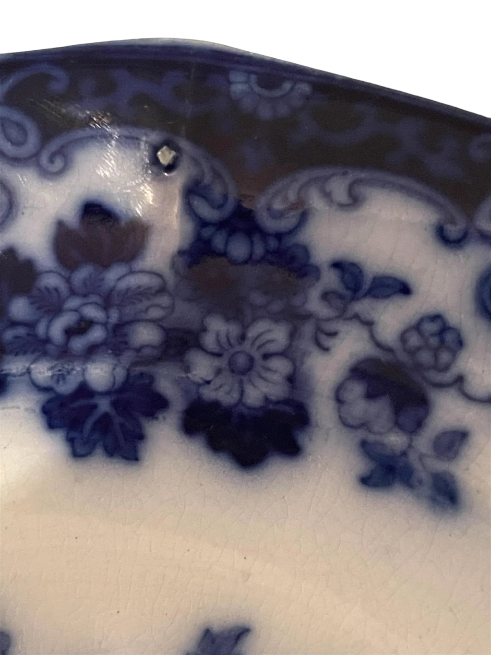 Late 19th Century Blue Flow Sobraon Plates- Set of 2 - 5