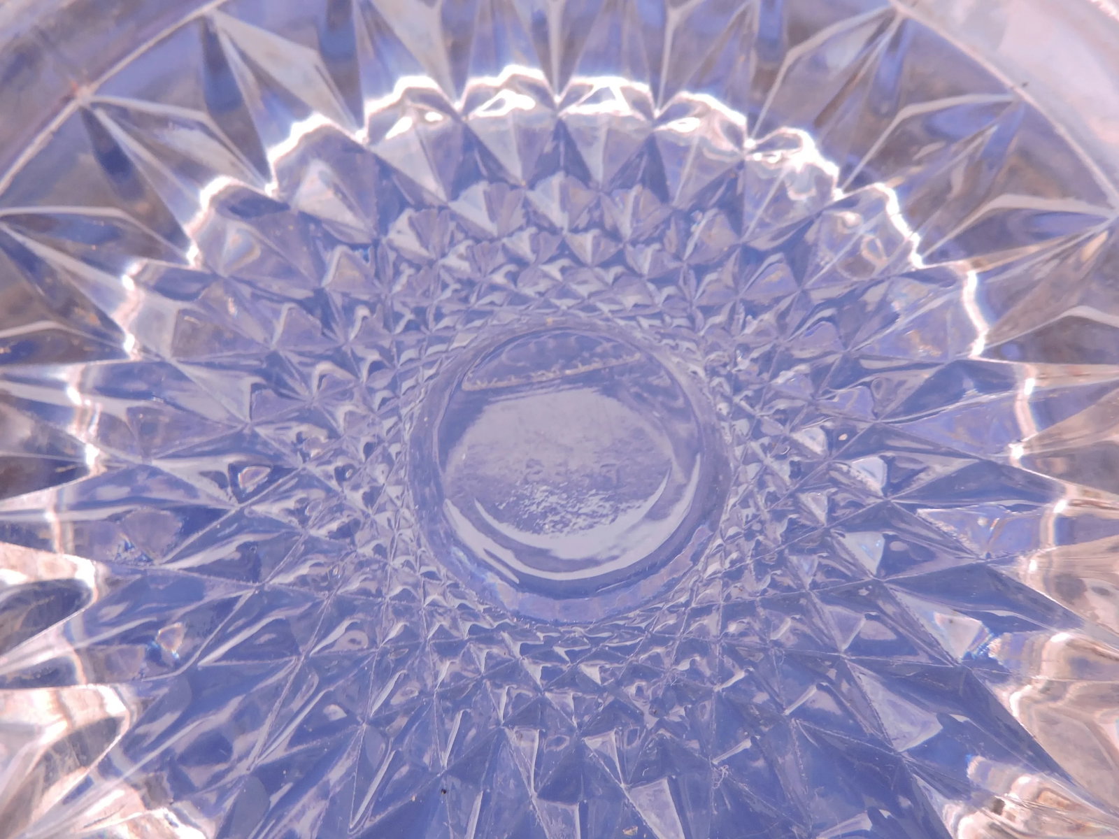 Circa 1894 McKee Glass Co. Eapg Punch Bowl With Stand Pressed Cut in Rotec Pattern - 12