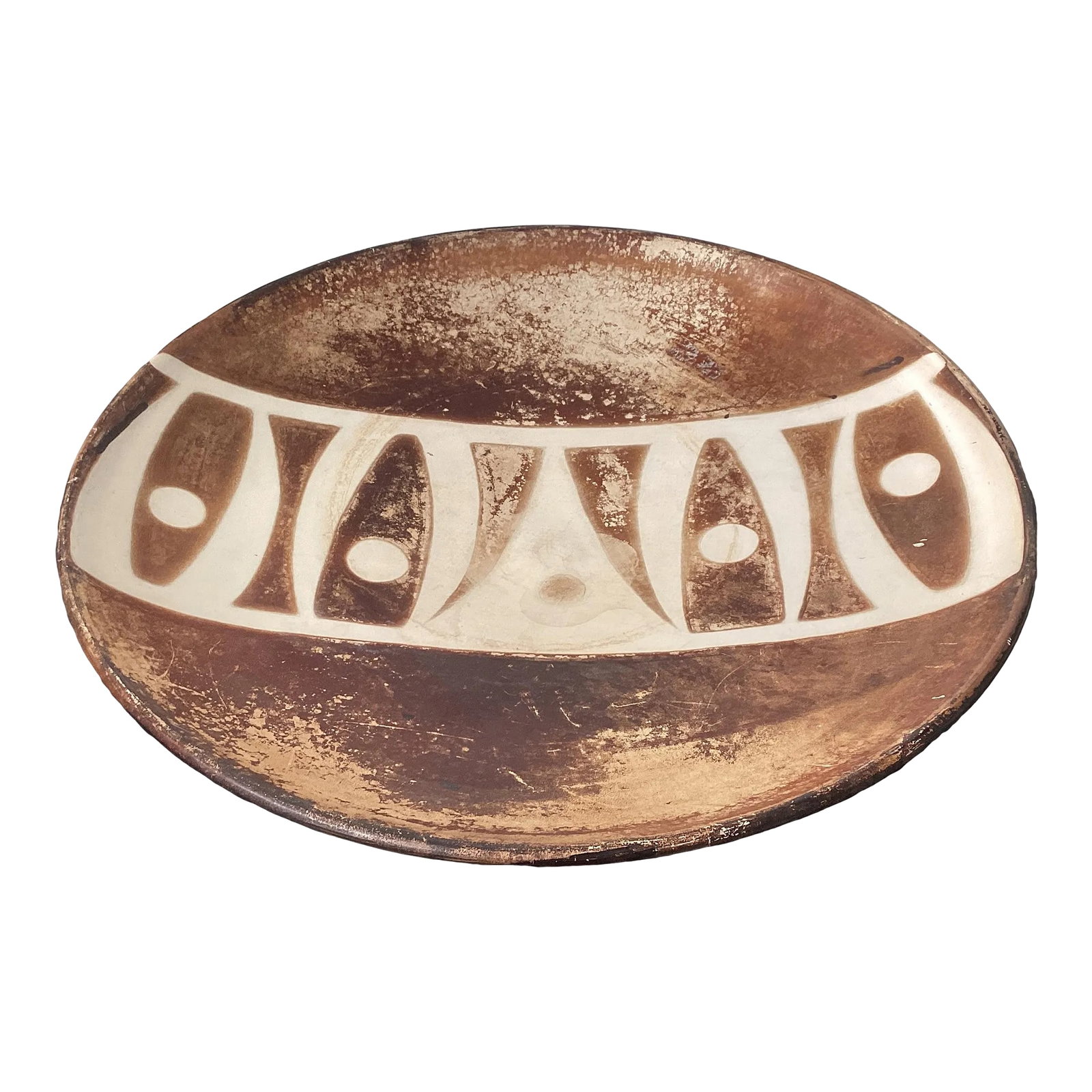 Vintage Eclectic Ethnic Extra Large Decorative Bowl (1 of 6)