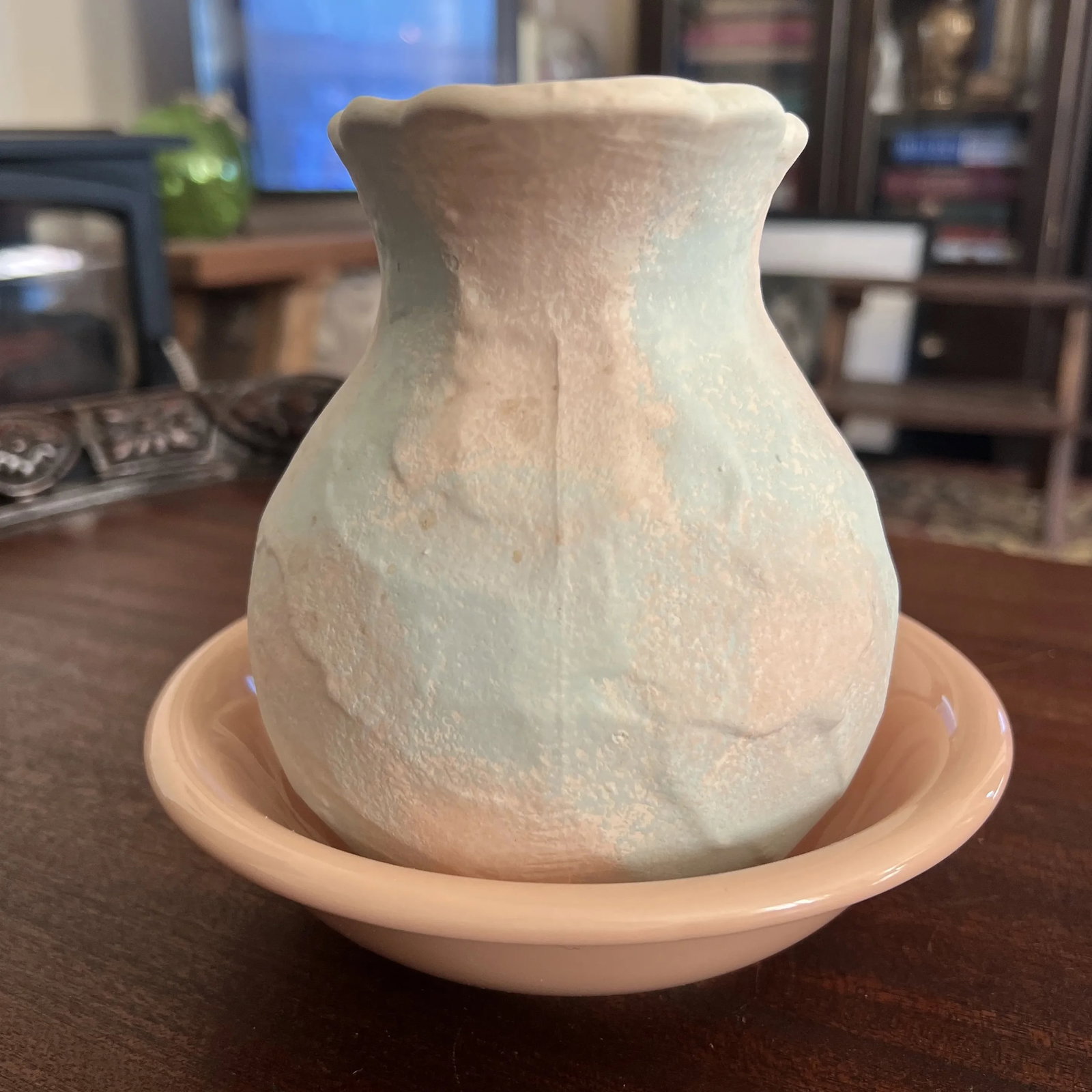 Vintage Ceramic Pitcher & Basin, Hand Decorated Vase - 2