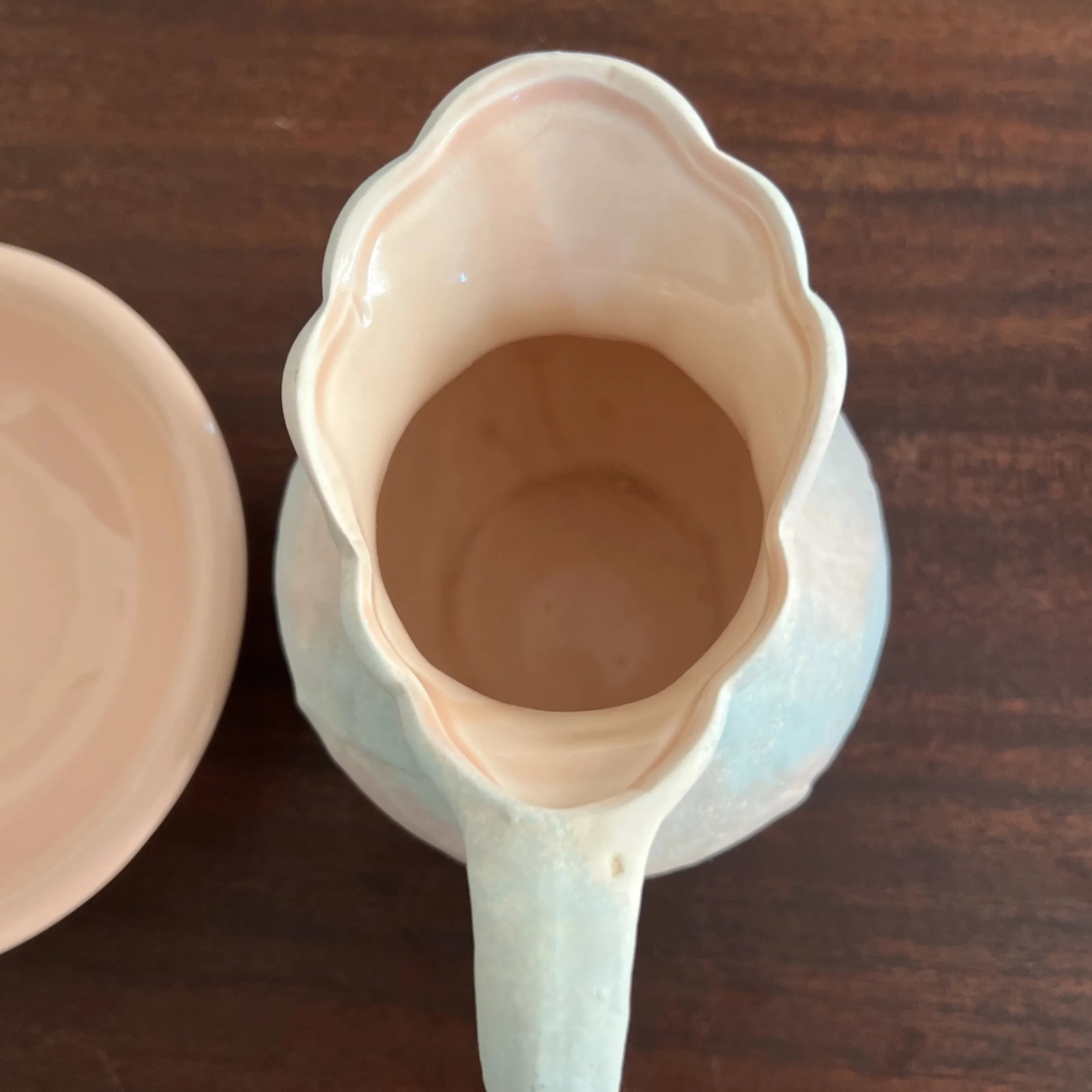 Vintage Ceramic Pitcher & Basin, Hand Decorated Vase - 6