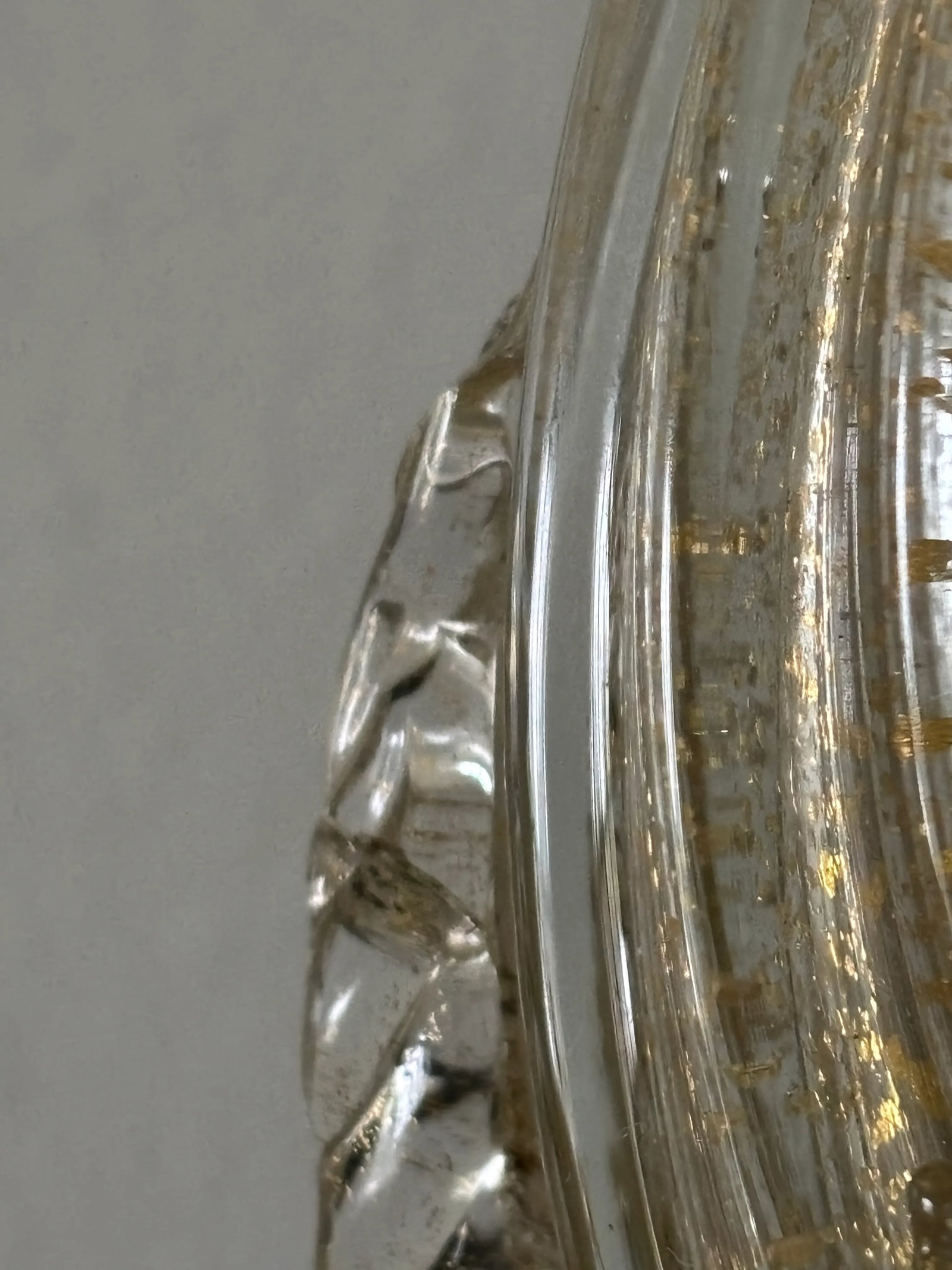 Antique Golden Dolphin Murano Lamp Attributed to Barovier & Toso - 12