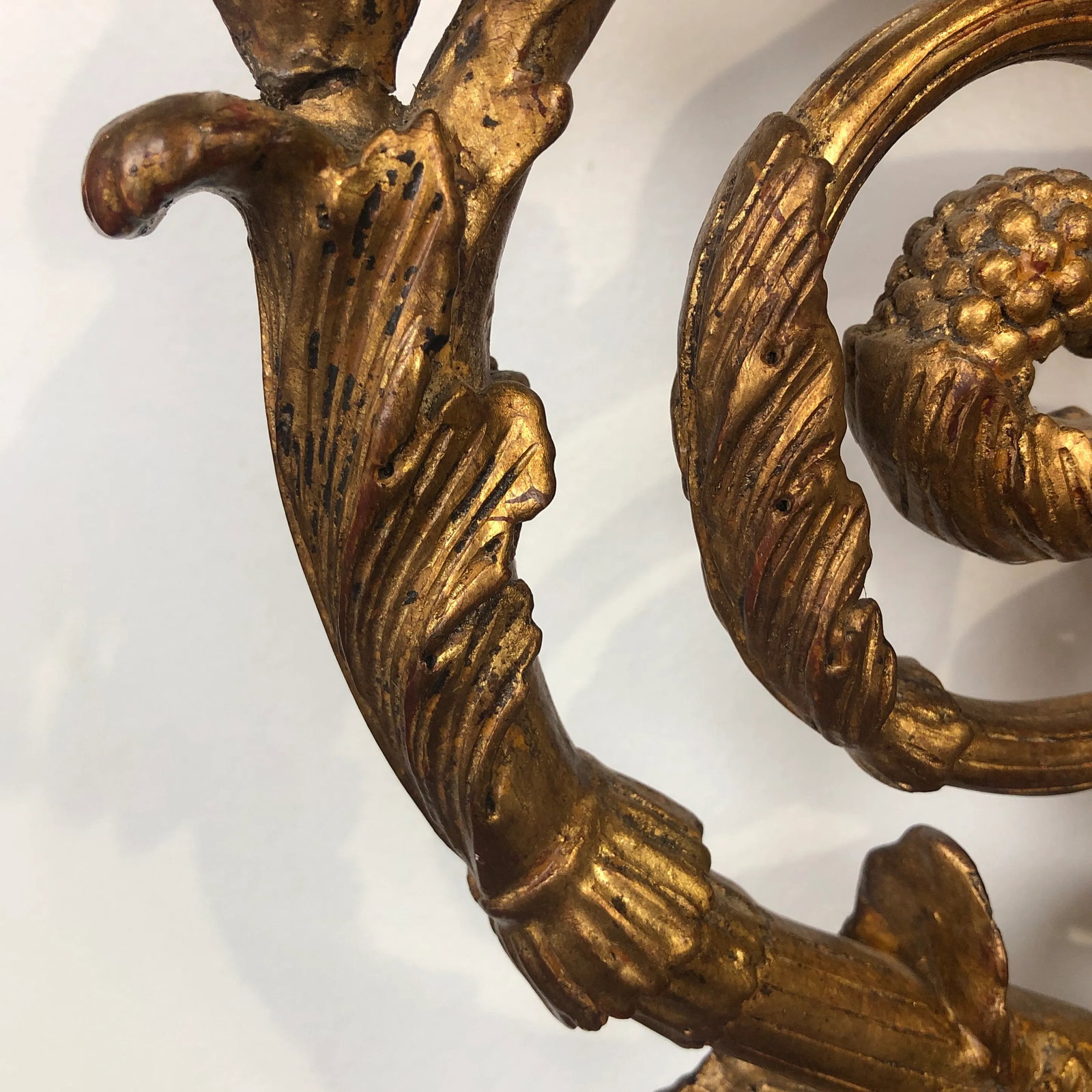 Pair of Traditional Italian Hand-Carved Light Sconce - 12