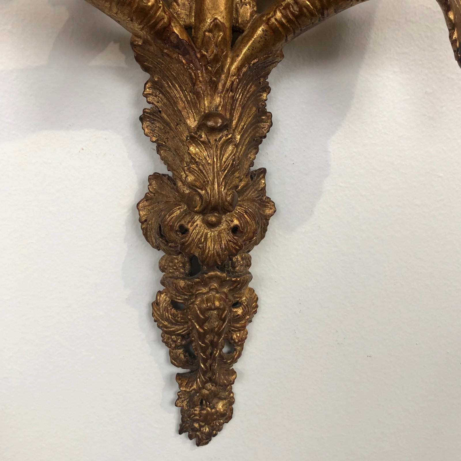 Pair of Traditional Italian Hand-Carved Light Sconce - 6
