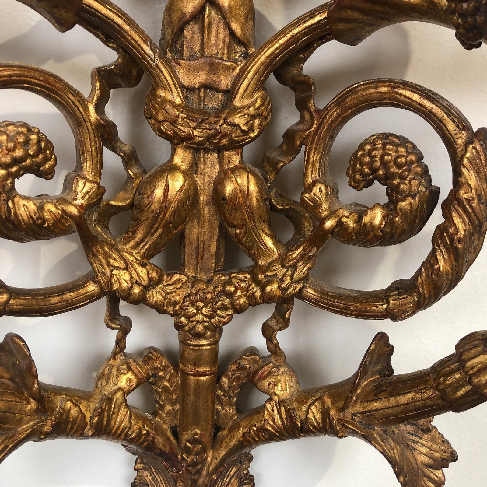 Pair of Traditional Italian Hand-Carved Light Sconce - 9