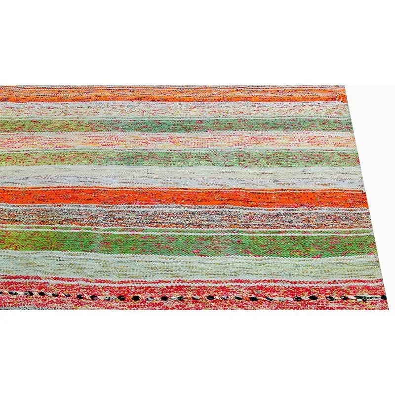 Mid-Century Cotton Scandinavian Style Kilim Rug - 3