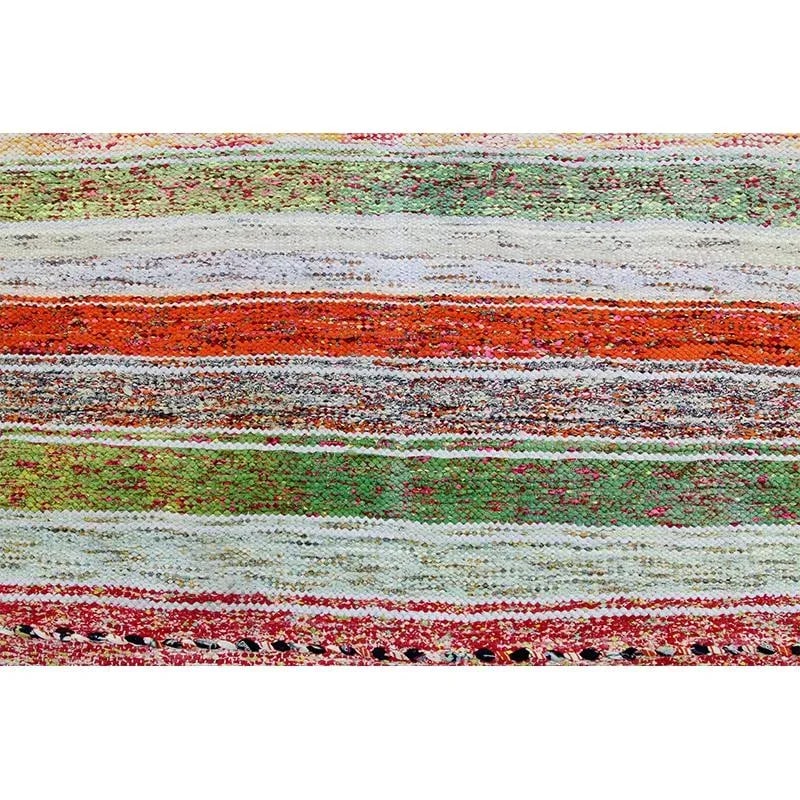 Mid-Century Cotton Scandinavian Style Kilim Rug - 4