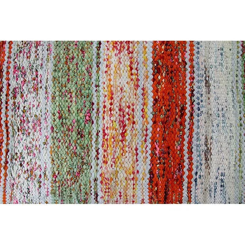 Mid-Century Cotton Scandinavian Style Kilim Rug - 5