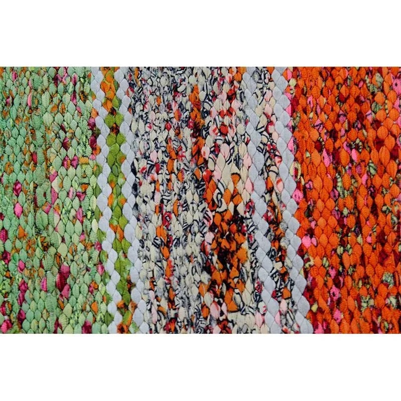 Mid-Century Cotton Scandinavian Style Kilim Rug - 6