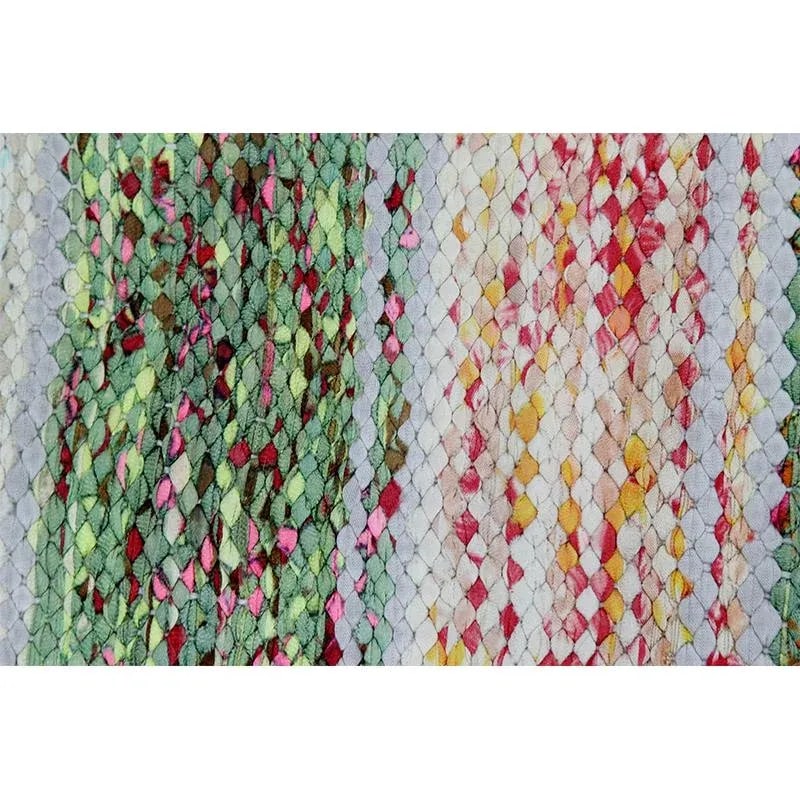 Mid-Century Cotton Scandinavian Style Kilim Rug - 7