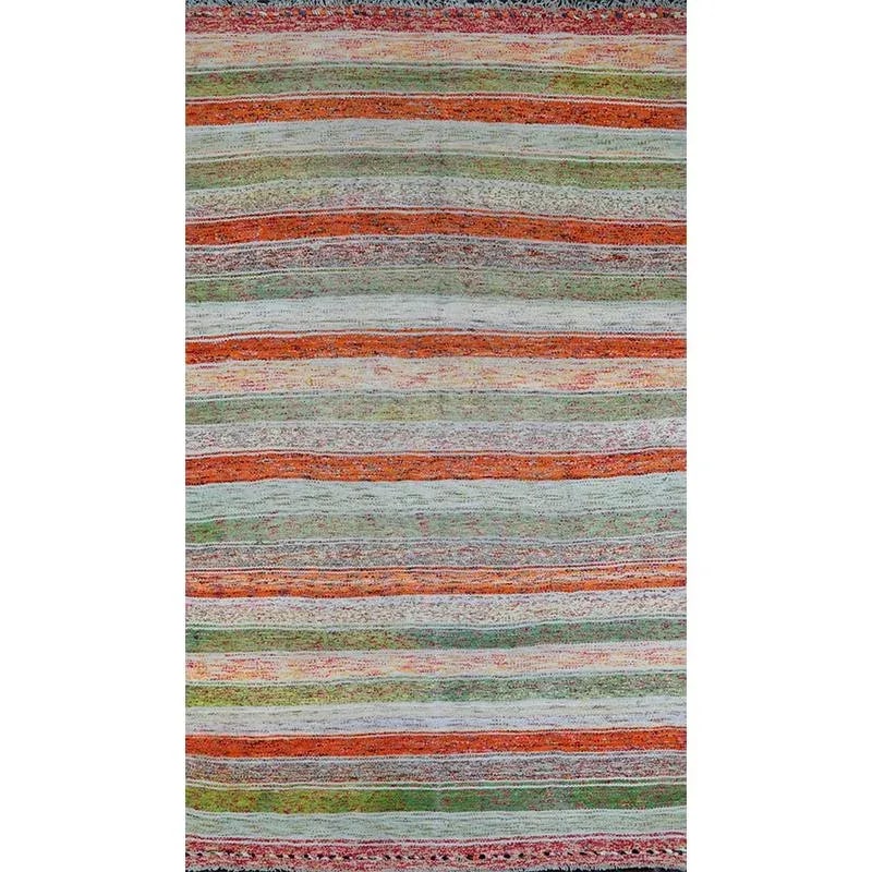 Mid-Century Cotton Scandinavian Style Kilim Rug - 9