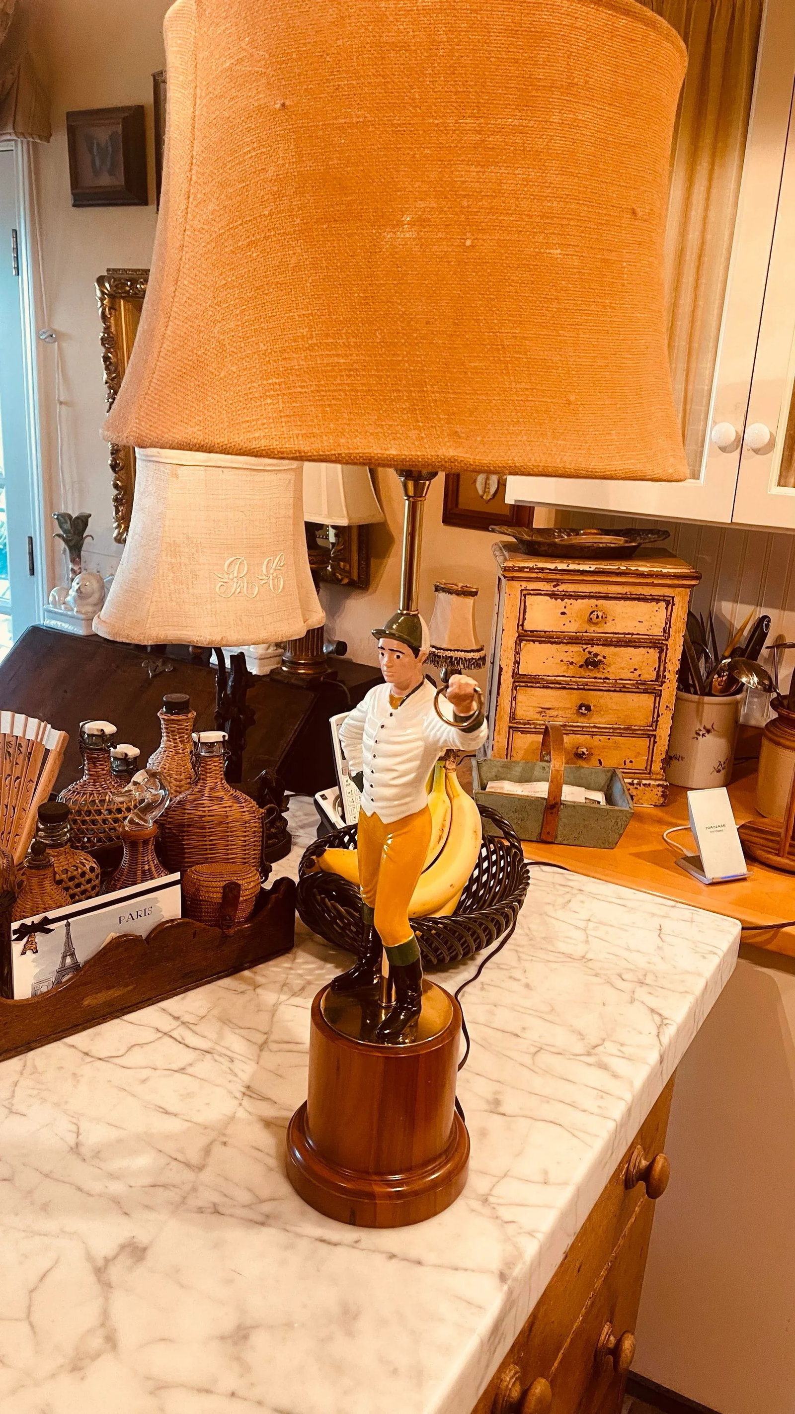 Vintage Equestrian Lamp With Jockey - 2