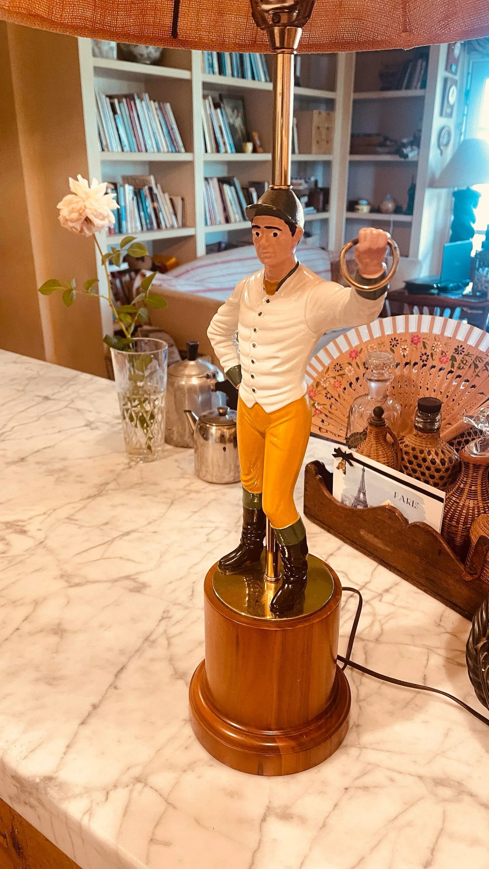 Vintage Equestrian Lamp With Jockey - 4
