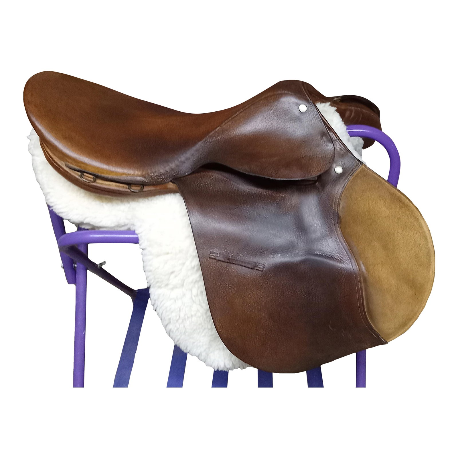 Vintage Mid Century Equestrian Saddle Made in England for Barrington Saddlery: What could be better for equestrian decor than a lovely vintage equestrian saddle. This Barrington saddle was handmade for the Barrington Saddle Company in Canada by the saddler masters in Walsall