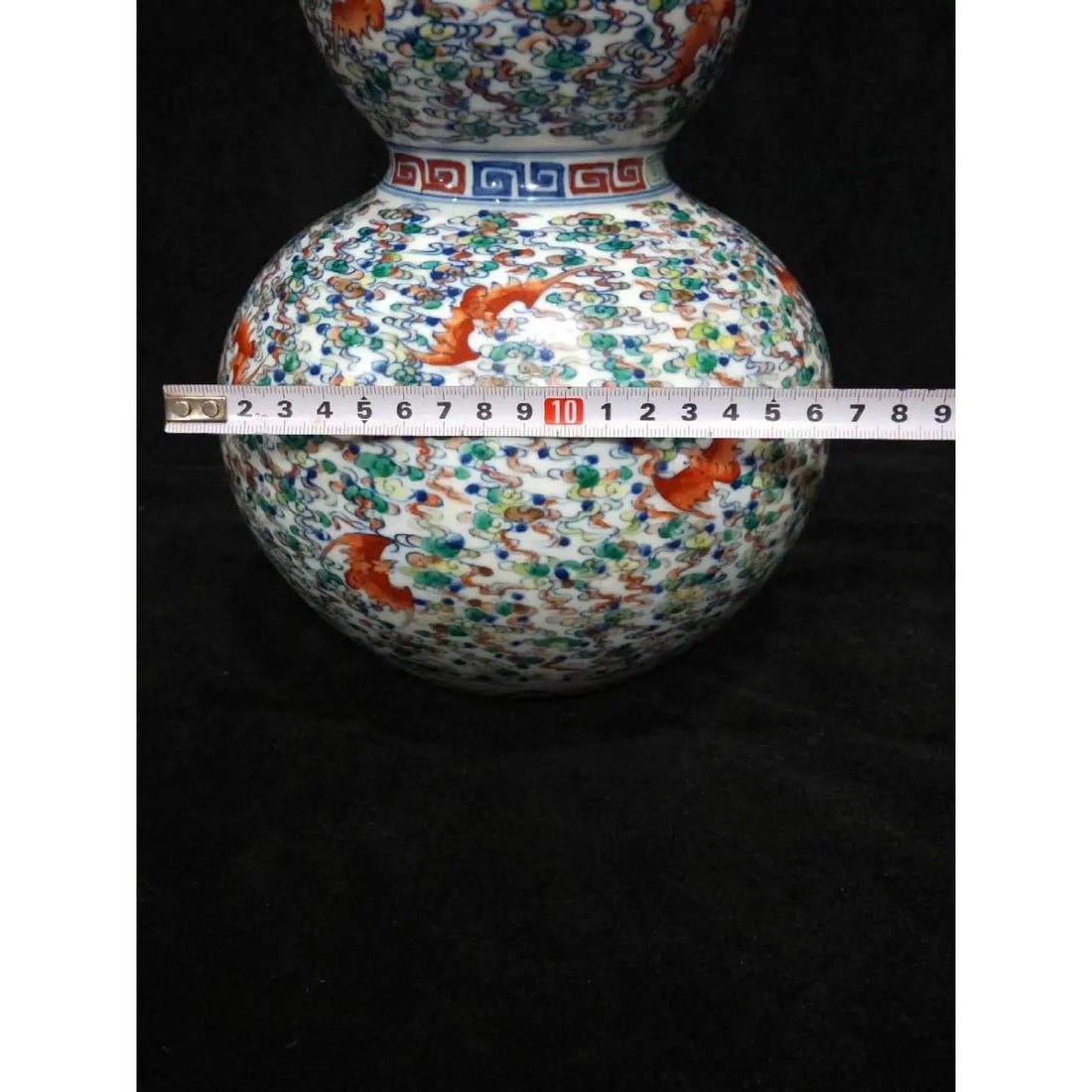 Mid 19th Century Chinese Porcelain Vase Qing Dynasty Qianlong Marked Blue and White Doucai Porcelain - 9