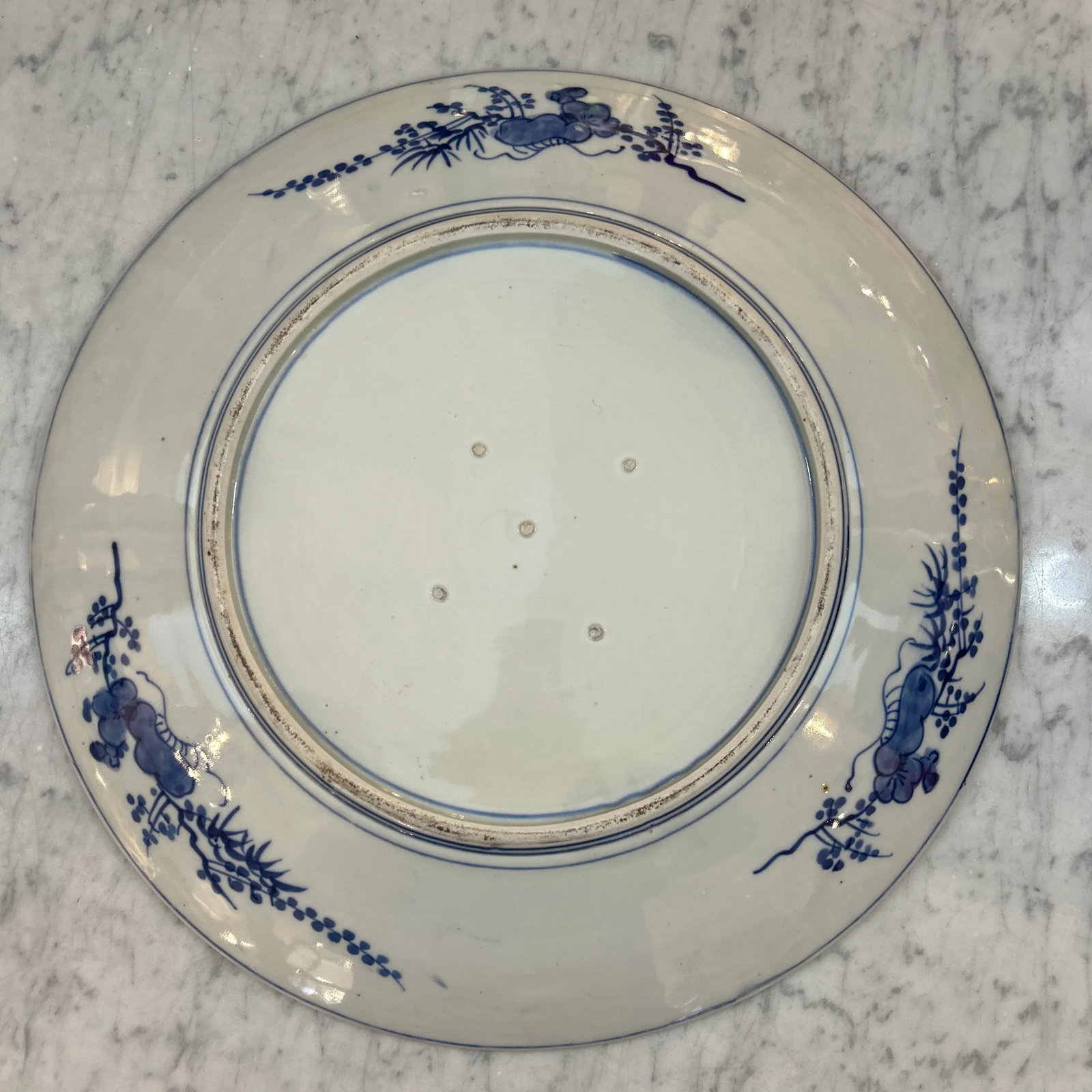 Large Porcelain - Ceramic Multi Colored Landscape Platter - 10