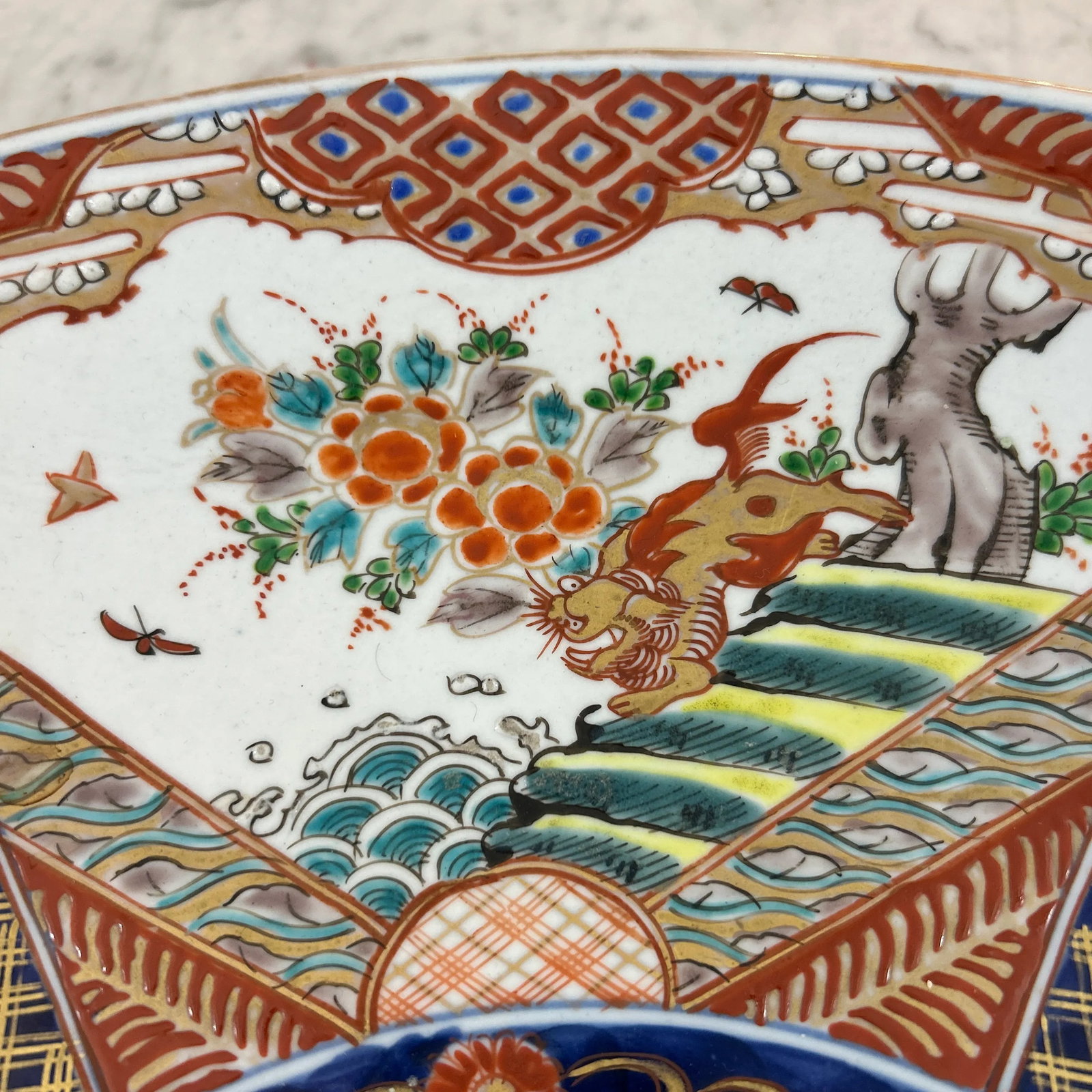 Asian Large Ceramic Platter - 3