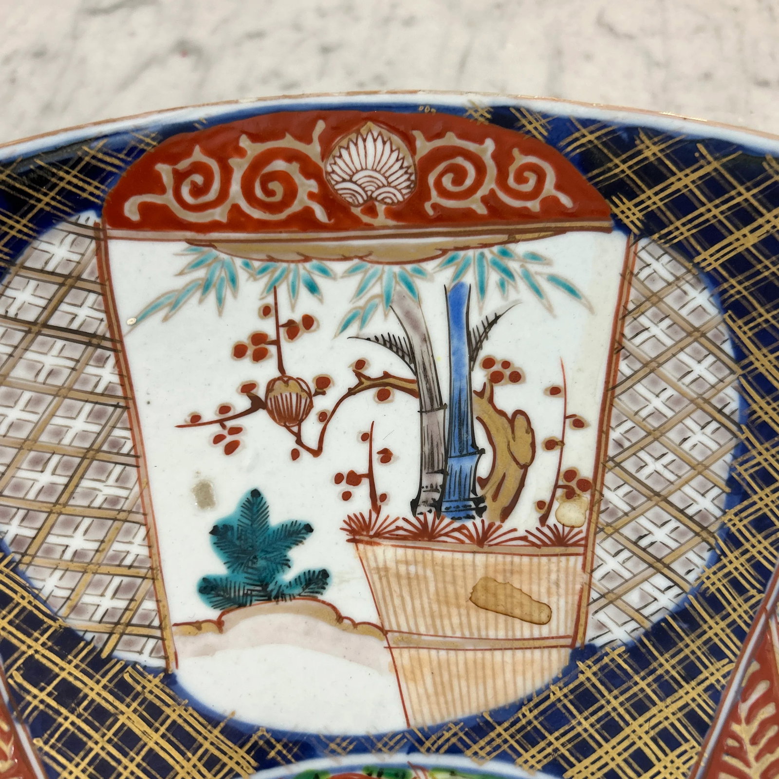 Asian Large Ceramic Platter - 4