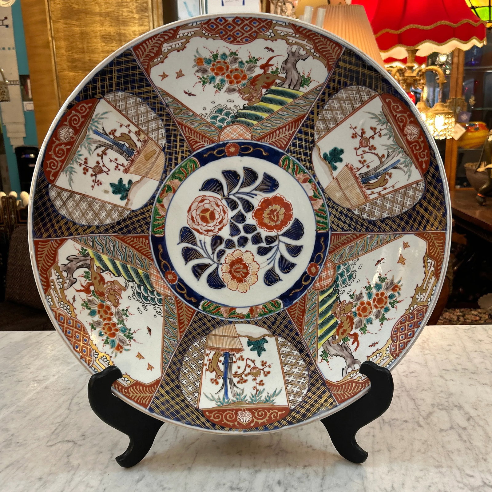 Asian Large Ceramic Platter - 5