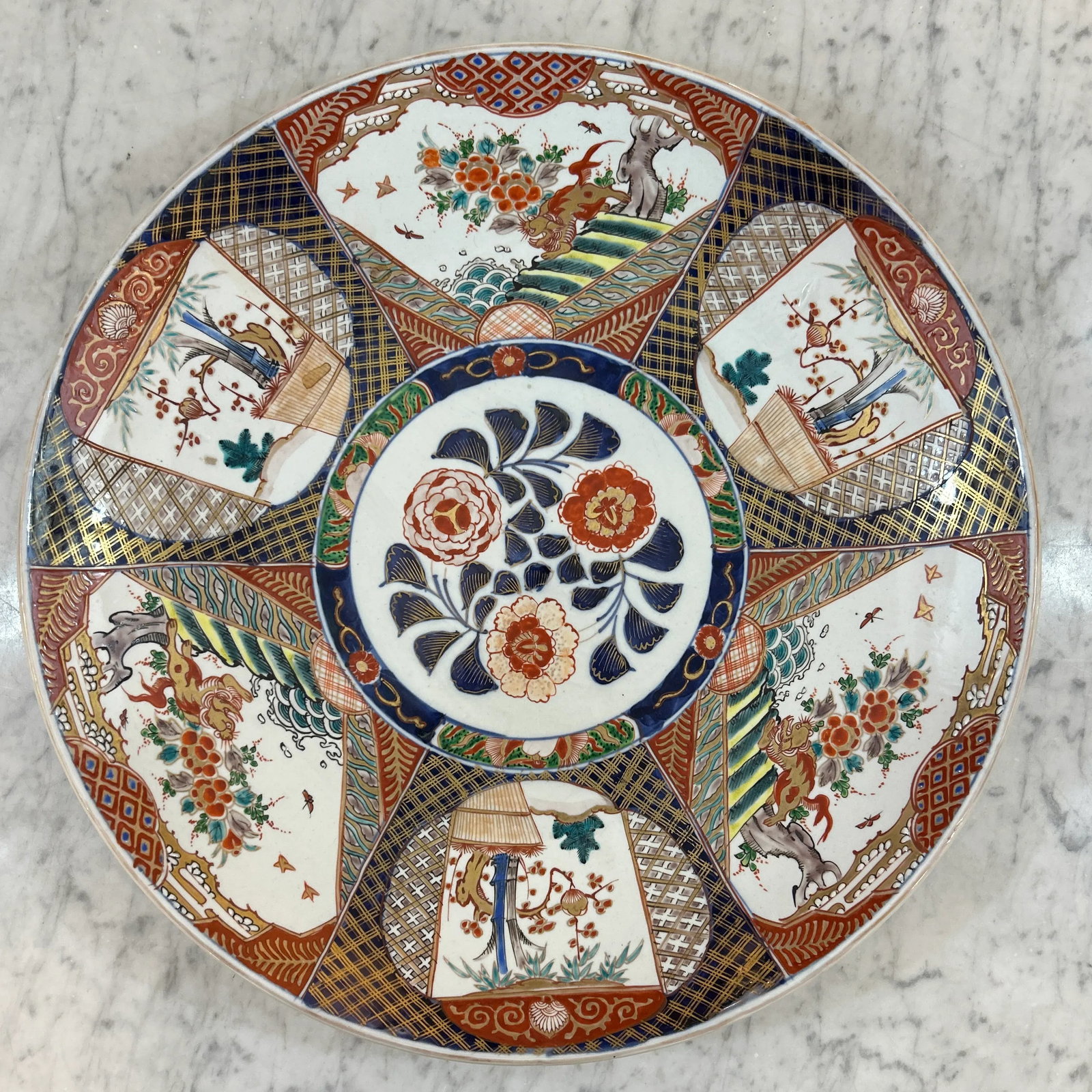 Asian Large Ceramic Platter - 8