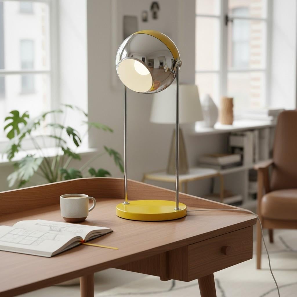 1970s Sonneman Style Atomic Eyeball Table Lamp - 12