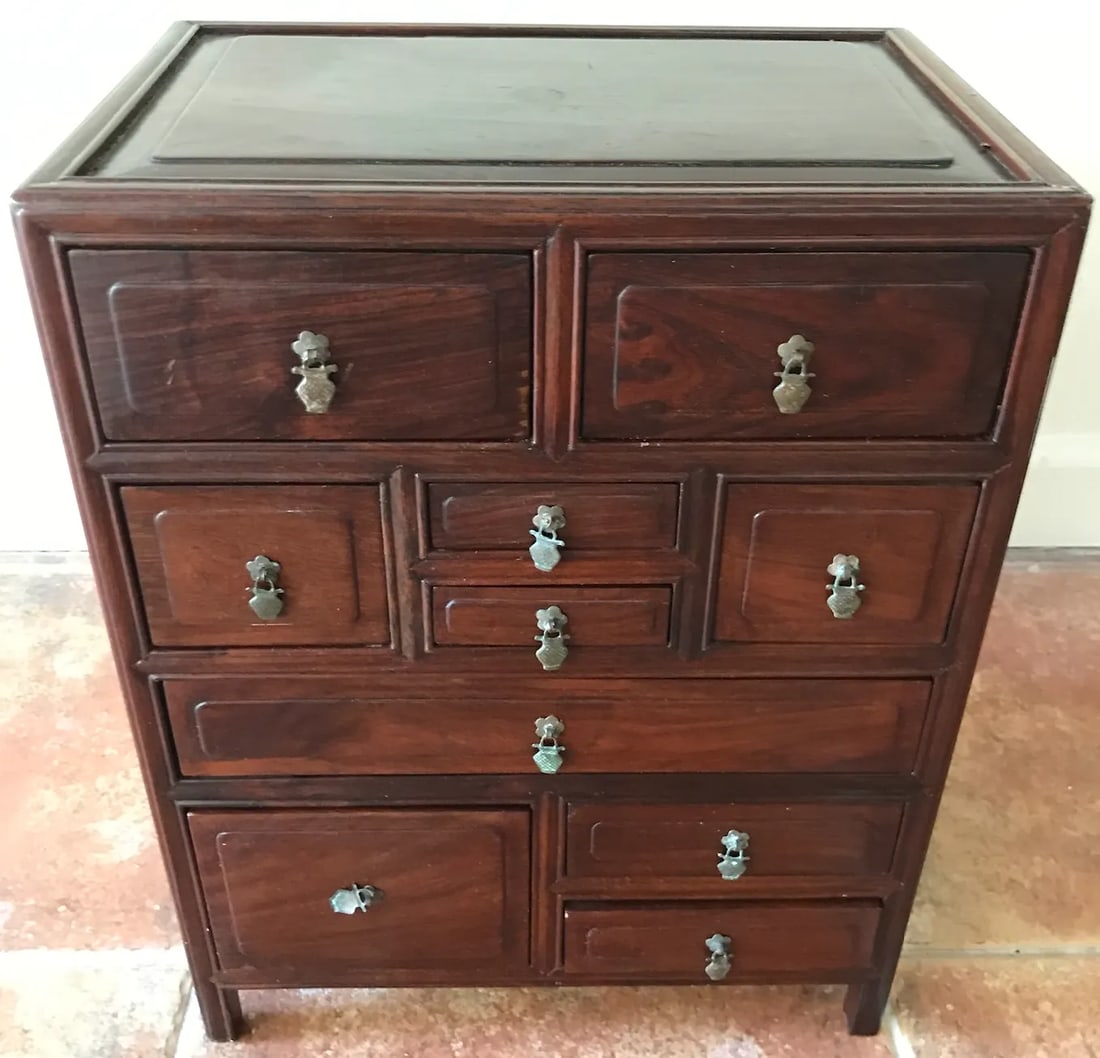 Rosewood Box With Drawers - 2