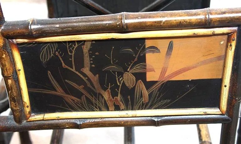Antique Chinese-Styled Bamboo Music/Magazine Stand - 4