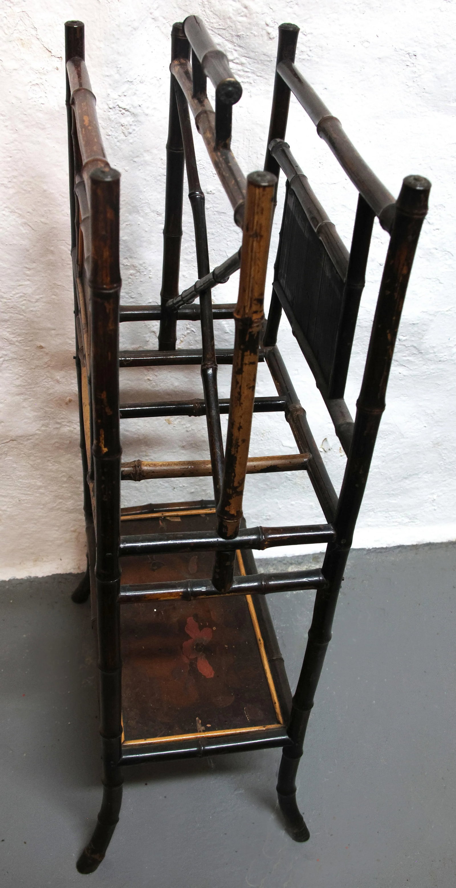 Antique Chinese-Styled Bamboo Music/Magazine Stand - 6