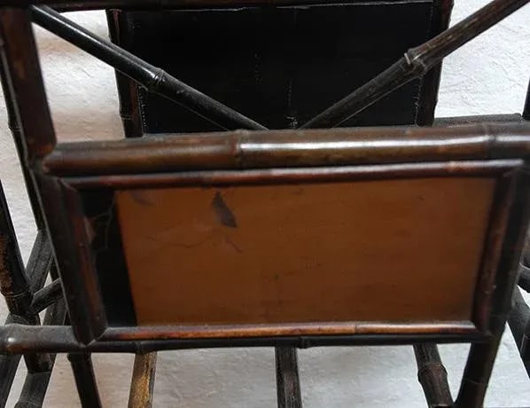 Antique Chinese-Styled Bamboo Music/Magazine Stand - 7