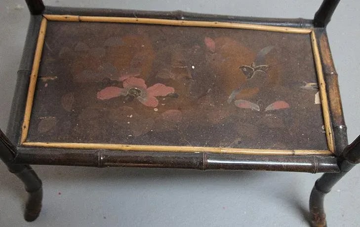 Antique Chinese-Styled Bamboo Music/Magazine Stand - 9