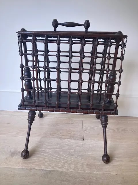 1910s Aesthetic Era Magazine Rack - 2