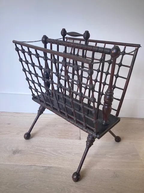 1910s Aesthetic Era Magazine Rack - 3