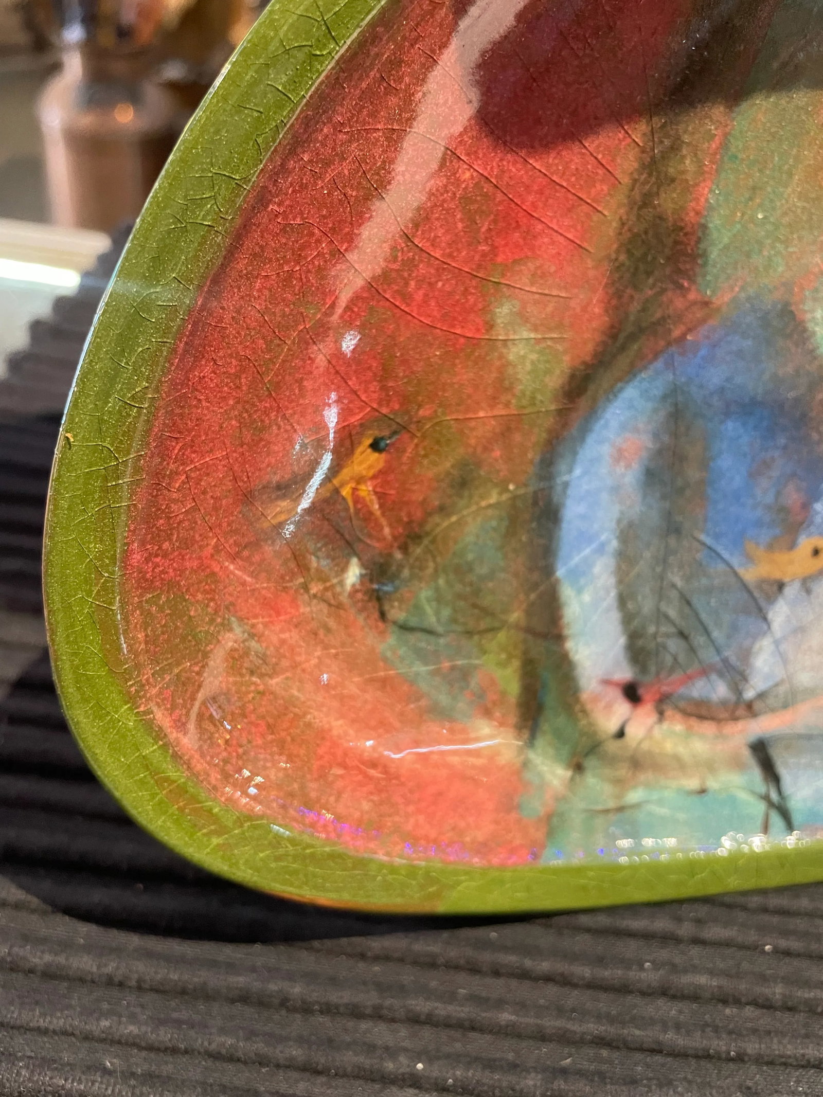 1960s Ceramic Dish Tray by Polia Pillin - 7