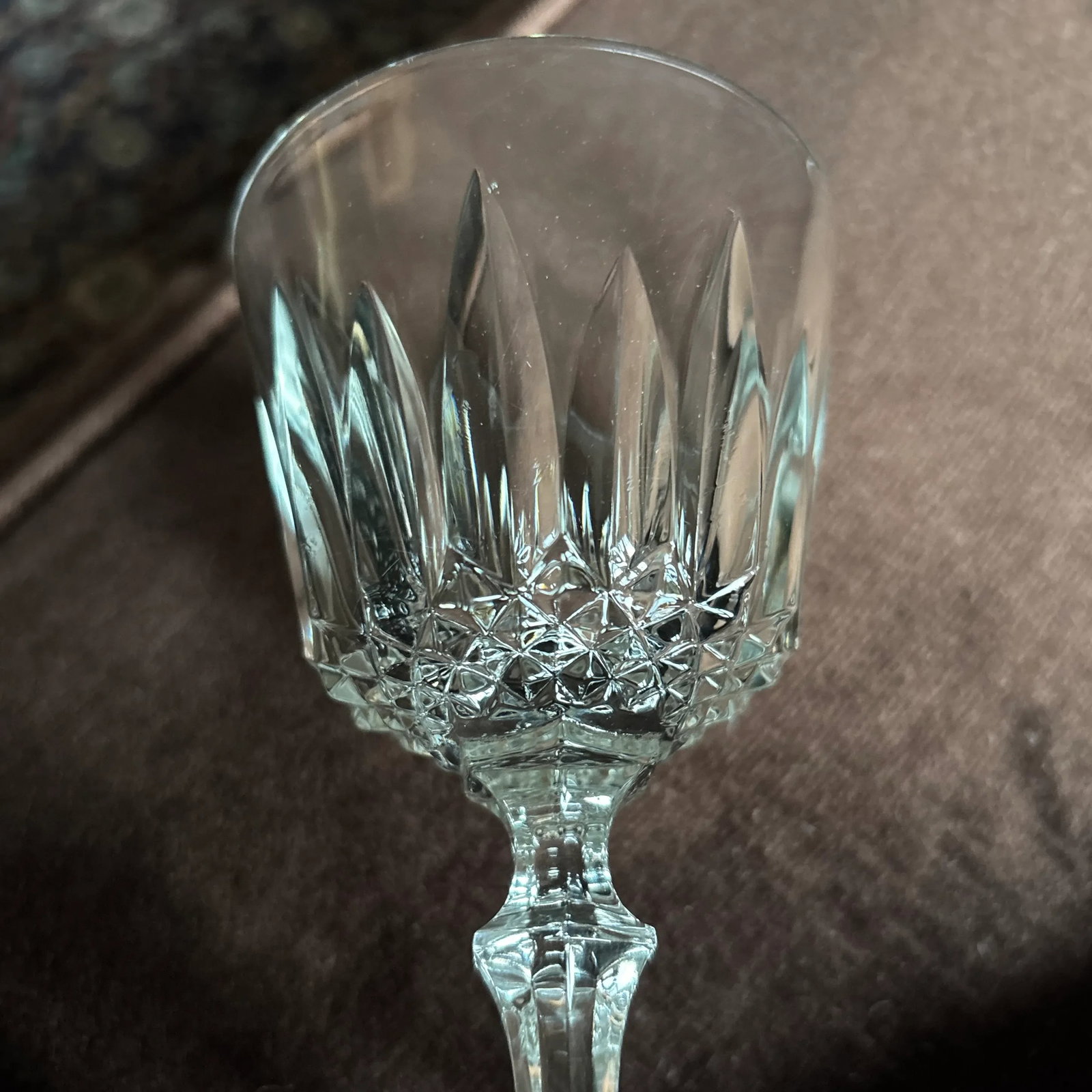 French Antique Crystal Wine Glasses and Champagne Flutes - Set of 28 - 9