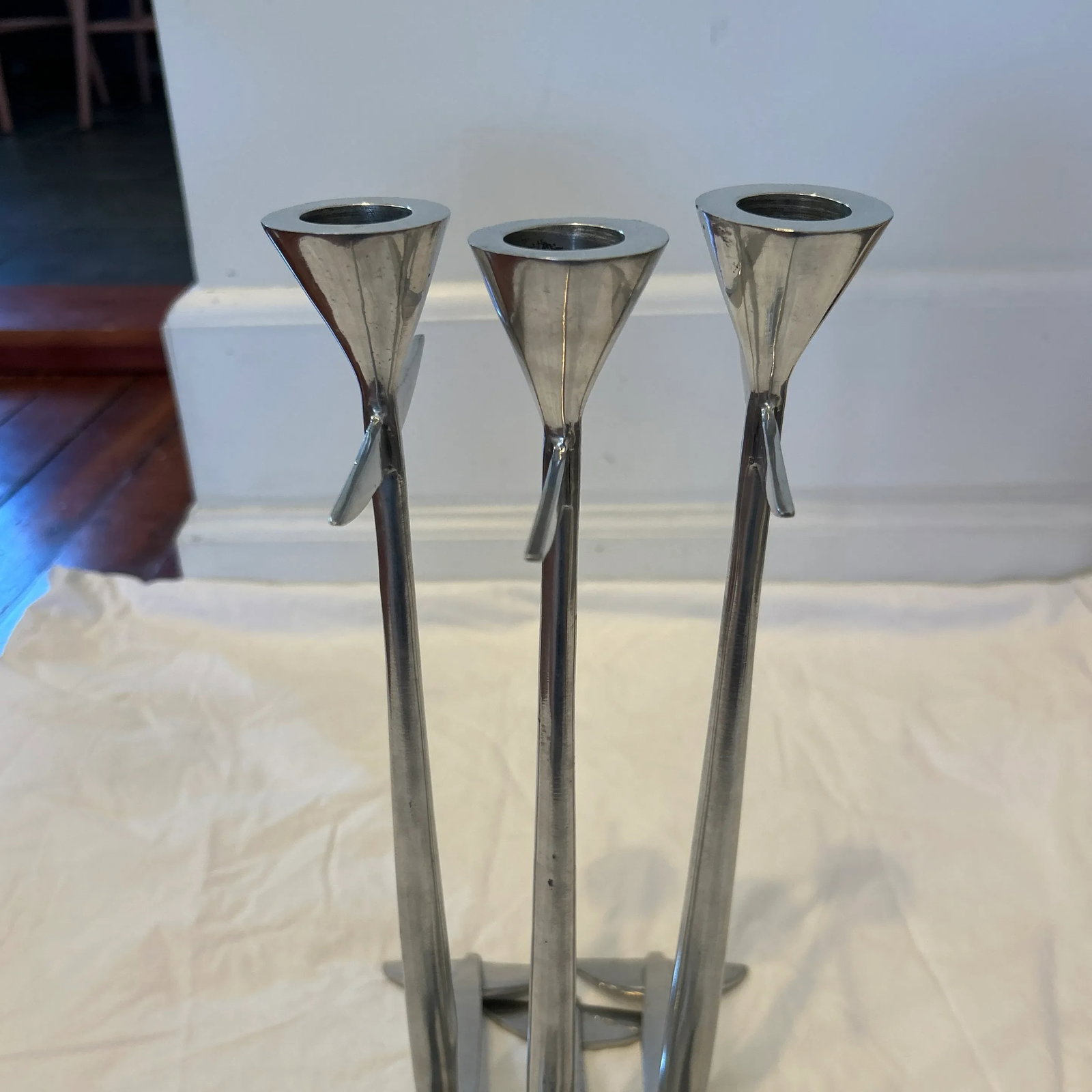 Vintage Matthew Hilton Candlesticks - Set of 3 - 12
