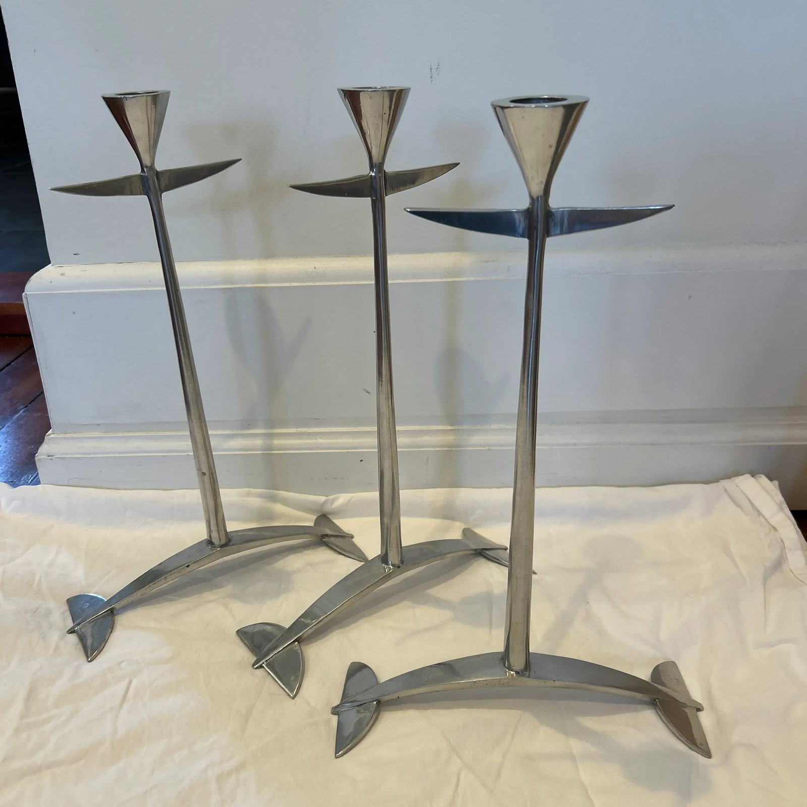 Vintage Matthew Hilton Candlesticks - Set of 3 - 2