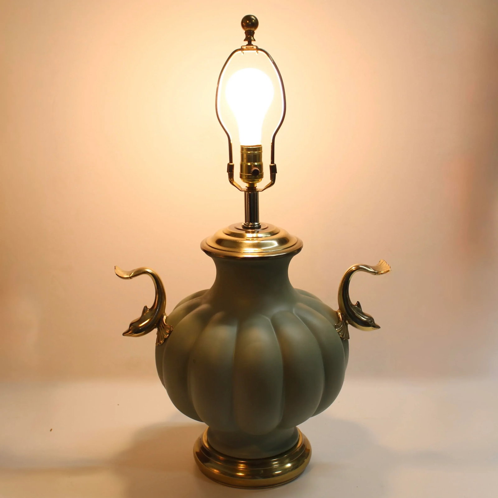 Vintage Koi Ginger Jar Table Lamp - 2