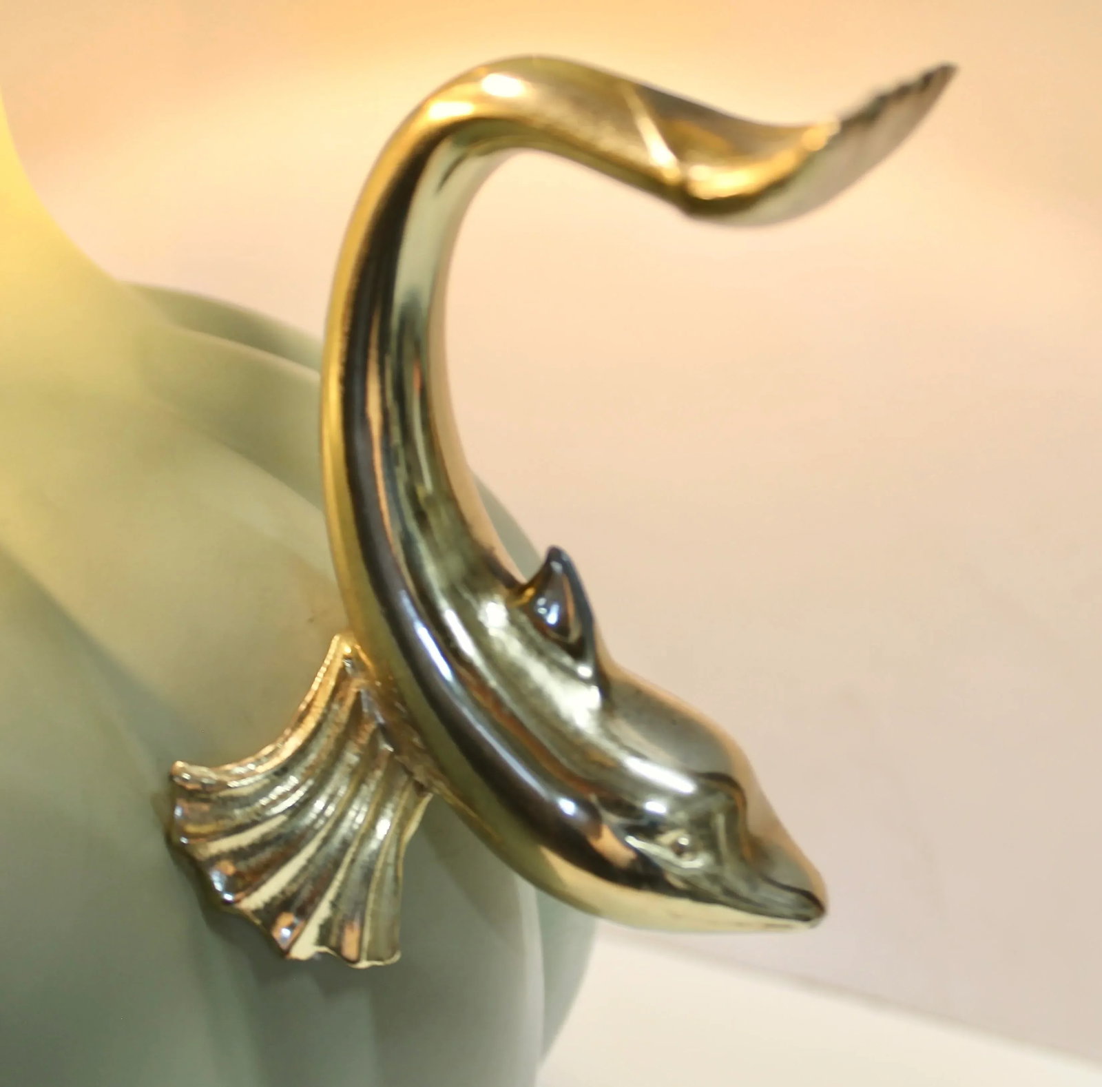 Vintage Koi Ginger Jar Table Lamp - 3