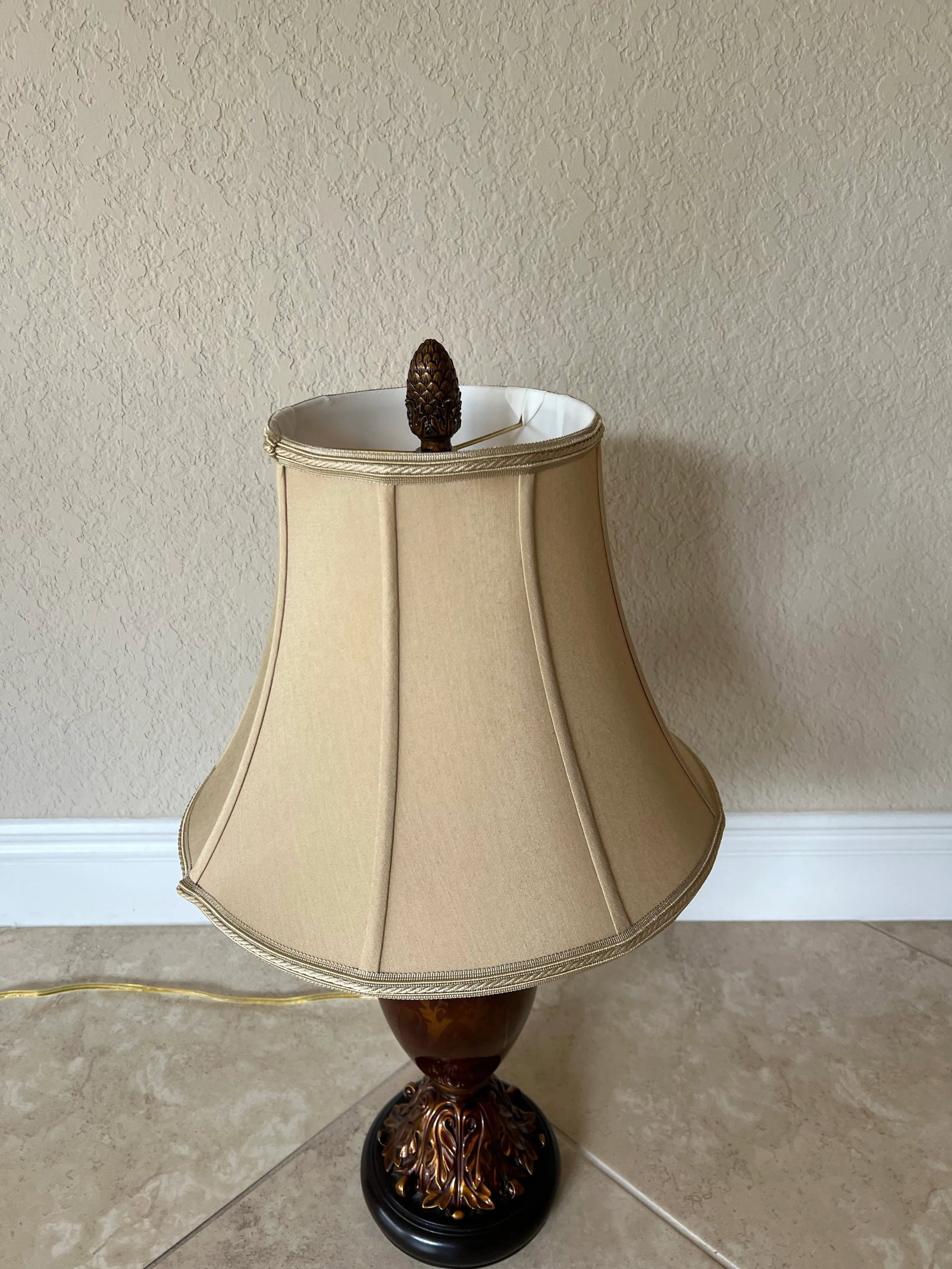 Vintage Urn Shaped Lamp With Rams Head Handles With Shade by Bradburn Gallery - 6