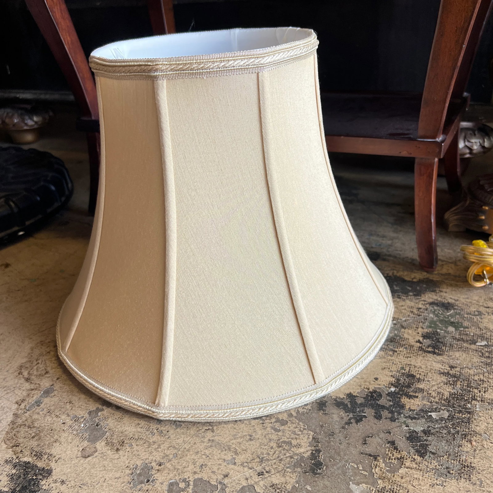 Vintage Urn Shaped Lamp With Rams Head Handles With Shade by Bradburn Gallery - 7