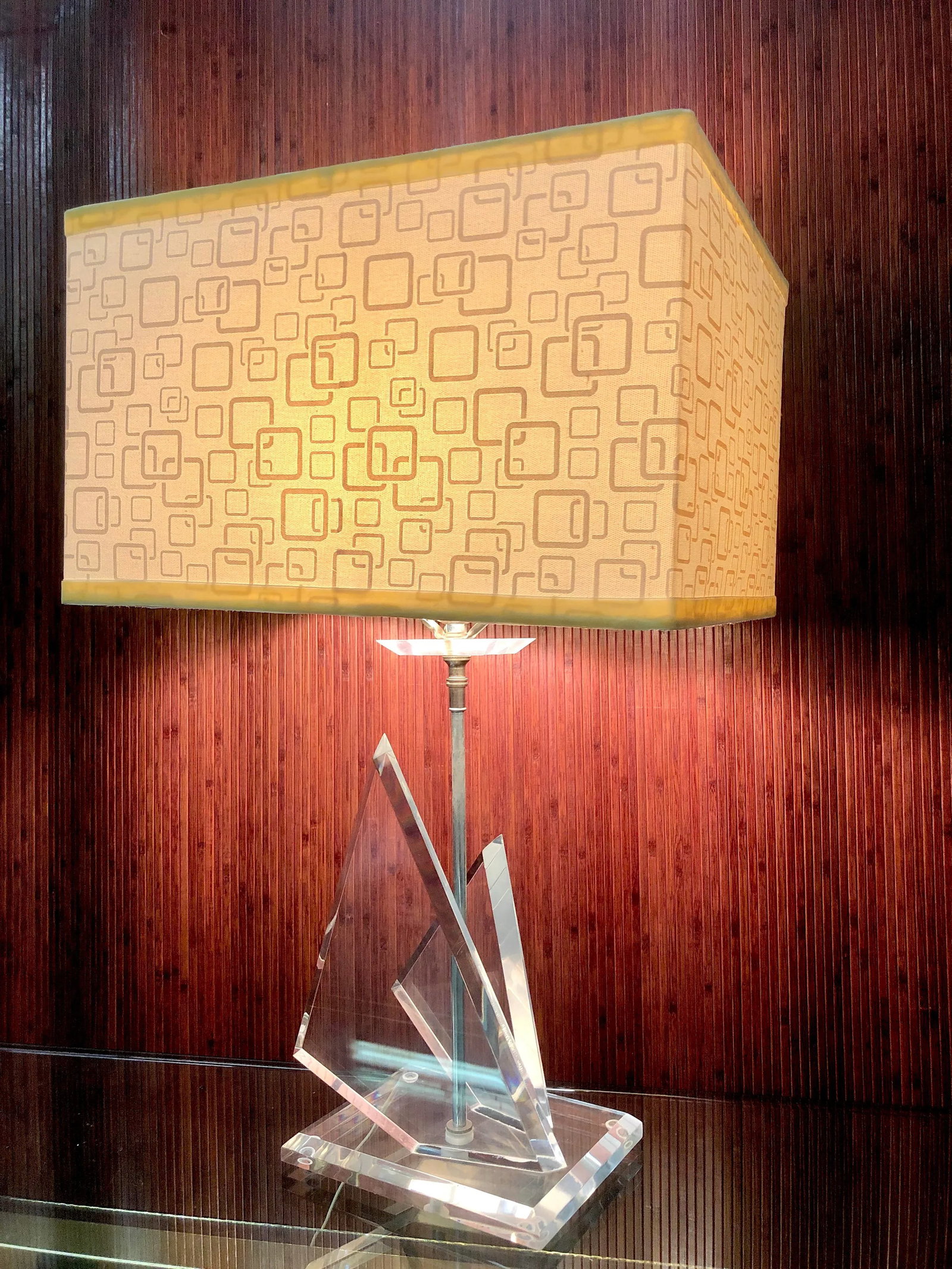 Van Teal Lucite Iceberg Sculptural Lamp - 2
