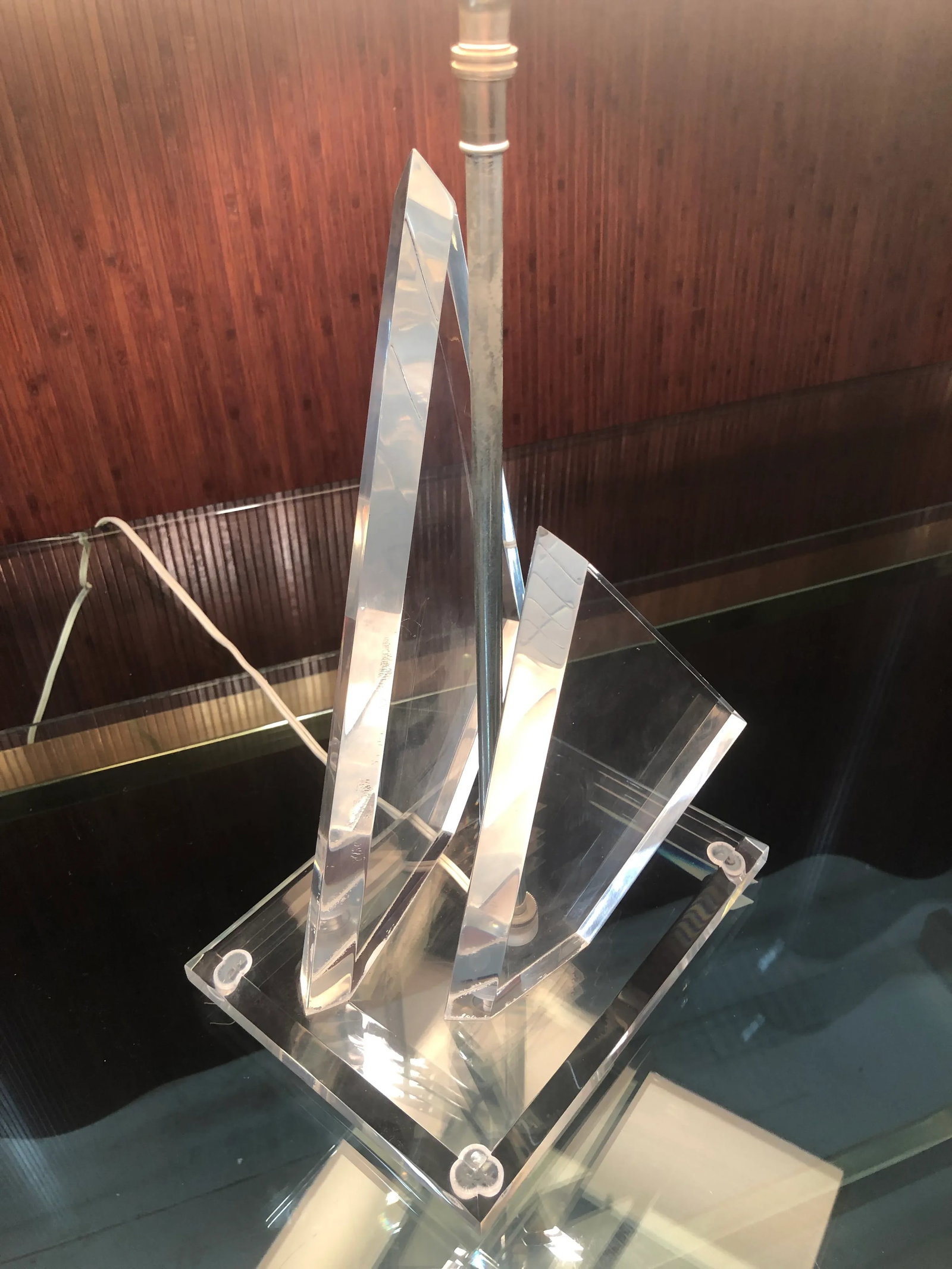 Van Teal Lucite Iceberg Sculptural Lamp - 6